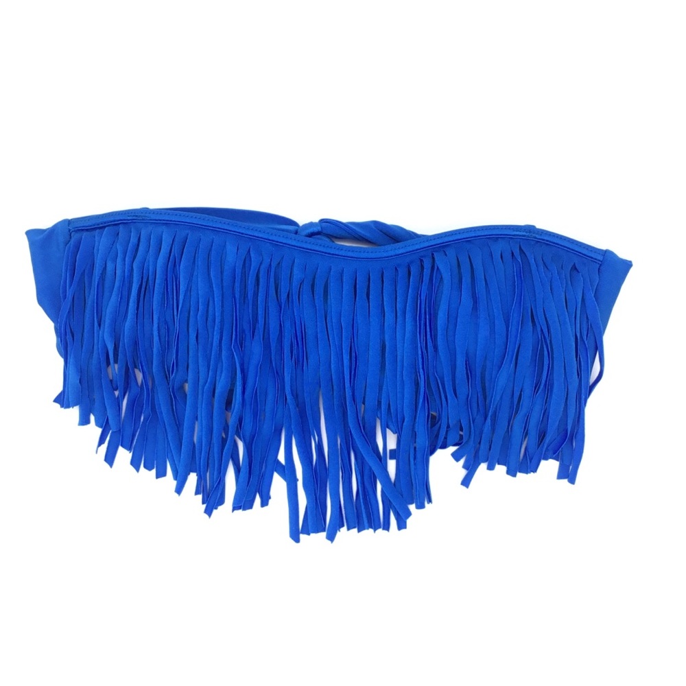 Raisins Fringe Bandeau Bikini Top